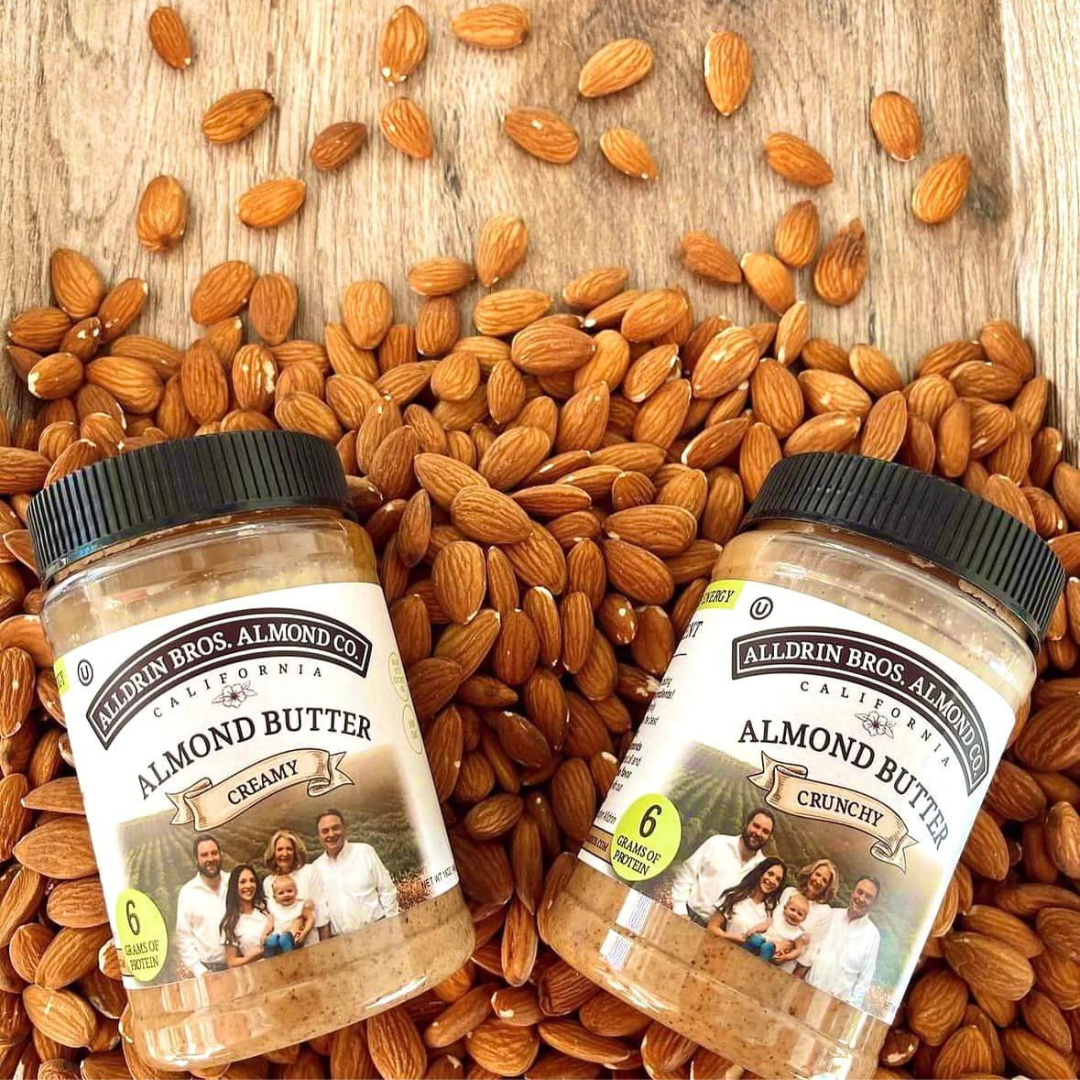Alldrin Almond Butter (Almond Butter, Raw Almonds, Seasoned Almonds)